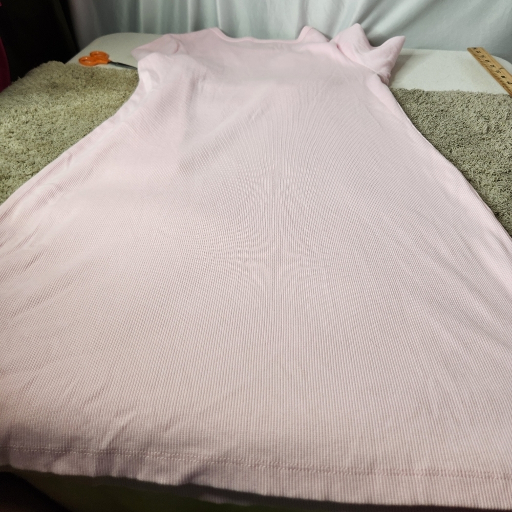 Universal Thread Light Pink Ribbed Long Sleeve Dress XXL - Picture 12 of 13